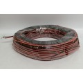 Speaker cable twin flex (100M) Red/ Black ripcord