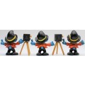 40217 - 3x Different Photographer SuperSmurfs - Unboxed Incomplete - Hand-Painted Originals