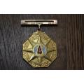 Full Size SA Railway Police medal for Merit. B.N. Zondo 1984