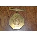 Full Size SA Railway Police medal for Merit. B.N. Zondo 1984