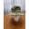 Rhodesian Camo Bush hat with day glow liner. 59 Cm.