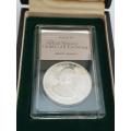 John Vorster 30 Years of The National Party silver coin is SA Gold Coin Exchange box