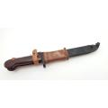 AKM Bayonet with Red Bakelite Grip. Perfect Unused Condition. Romanian Made.