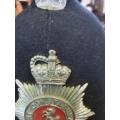British Bobby Helmet Kent Constabulary. Badge broken on crown.