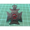 The Royal Rhodesia Regiment cap badge.
