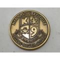 Narcotic/Explosive K9 Challange Coin Operation Iraqi Freedom