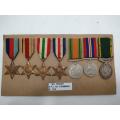 Full Size WWII British group with Efficiency medal to 7895657 Cpl. A.H. Crimmins Royal Tanks.
