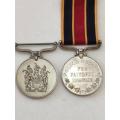 Rhodesain RGSM and BSAP Faithfull Service medal awarded to 9262 R F/R Shraga D.C.