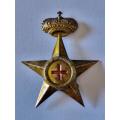 Italian WWII Medical badge? 60 x 80 mm. One set of fastening plates.