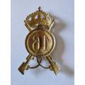 Italian WWII 16th Infantry cap Badge 45 x 80 mm. No fastening plates.