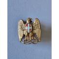 Italian WWII Colonial Police cap badge. Lugs intact. 27 x 33 mm.