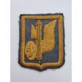 WWII Italian Unknown patch with half winged Fasces and shield. Airborne? 45 x 55mm