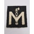 Italian WWII Youth GIL cloth badge. 70 x 80 mm