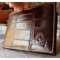 GENUINE  "MULBERRY"  LEATHER  MEN WALLET.  NEW.