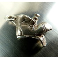 FUNNY OLD BOOT, VINTAGE PENDANT/ CHARM. STERLING SILVER