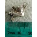 FUNNY OLD BOOT, VINTAGE PENDANT/ CHARM. STERLING SILVER