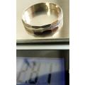 ! size!  GORGEOUS!  ENGRAVED STERLING RING . 2,81 g. VINTAGE. UNUSED. UNISEX