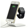 Zonabel Apple Watch and iPhone Metal Charging Dock/Stand - Silver