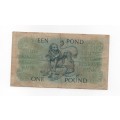 MH de Kock One Pound Note dated 25.2.55