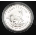 2019 Proof Silver 1oz Krugerrand in SA Mint Box with COA