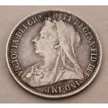 Beautifull 1897 British 2 Shilling