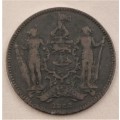 1882 British North Borneo 1 Cent