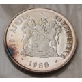 1988 Silver One Rand - Beautiful Toning