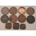 Straits Settlement Coins One cents and 1/2 cent (one bid for all)