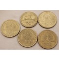 X 5 Coins from Greese (one bid for all)