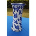 Genuine Ming Blue Vase with butterflies in perfect condition