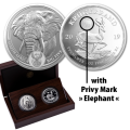 *RARE* PROOF - BIG 5 ELEPHANT AND MINT-MARKED KRUGERRAND SET