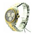 CROTONt TWO TONE STAINLESS STEEL GENTS CHRONOGRAPH WATCH