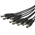 8 Channel Cable 1 Female to 8 Male Power Splitter For Secuirty Camera