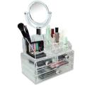 Cosmetic Organiser - 4 Draw Organiser with Mirror