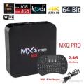 Mini Wireless Keyboard & Mouse + OTT TV Box MXQ-4K Pro - Android TV Box