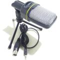 Microphone - Condenser Microphone With Tripod Stand - 3.5mm Jack PC/Mobile Condenser Microphon
