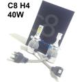 LED Headlight Kit - C8 H4 3pin LED Headlight Kit - C8 H4 12V~24V Headlight Bulb