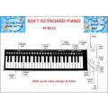 Piano Keyboard - 49 Key Roll Up Piano Key Board