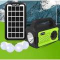 Solar Light Kit - GD-8076 Outdoor Solar Lighting System - 4 Bulb GD-8076 LED Solar Light Kit