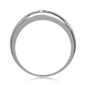 0.1ct Amethyst Ring in Silver- Size 5.75