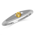 0.10ct Citrine Ring in 925 Sterling Silver- Size 9