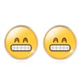 EMOJI Grimacing with Eyes Closed Face Emoji Stud Earrings