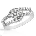 0.75ctw CZ Engagement Ring in 925 Sterling Silver**Size 6