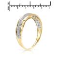 0.12ctw Natural Diamond Band in 10K Yellow Gold- Size 8.75/ 11