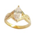 *CD DESIGNER JEWELRY*2.08ct CZ Engagement Style Ring in 925 Sterling Silver 9ct Gold Finish-Size 8.5
