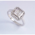 **CD DESIGNER JEWELRY**925 Sterling Silver Natural Sapphire  Ring- Size O