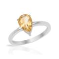0.96ct Natural Citrine Ring in 925 Sterling Silver