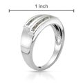 0.56ctw Natural Sapphire Wedding Band Size 7