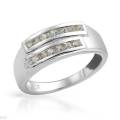 0.56ctw Natural Sapphire Wedding Band Size 7