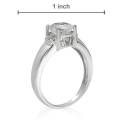 1.32ctw Natural Quartz Sterling Silver Ring- Size 6/ 7